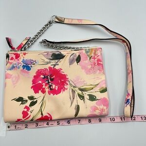 Guess Women's Y2K Floral Print Double-Zip Crossbody Bag Handbag Purse